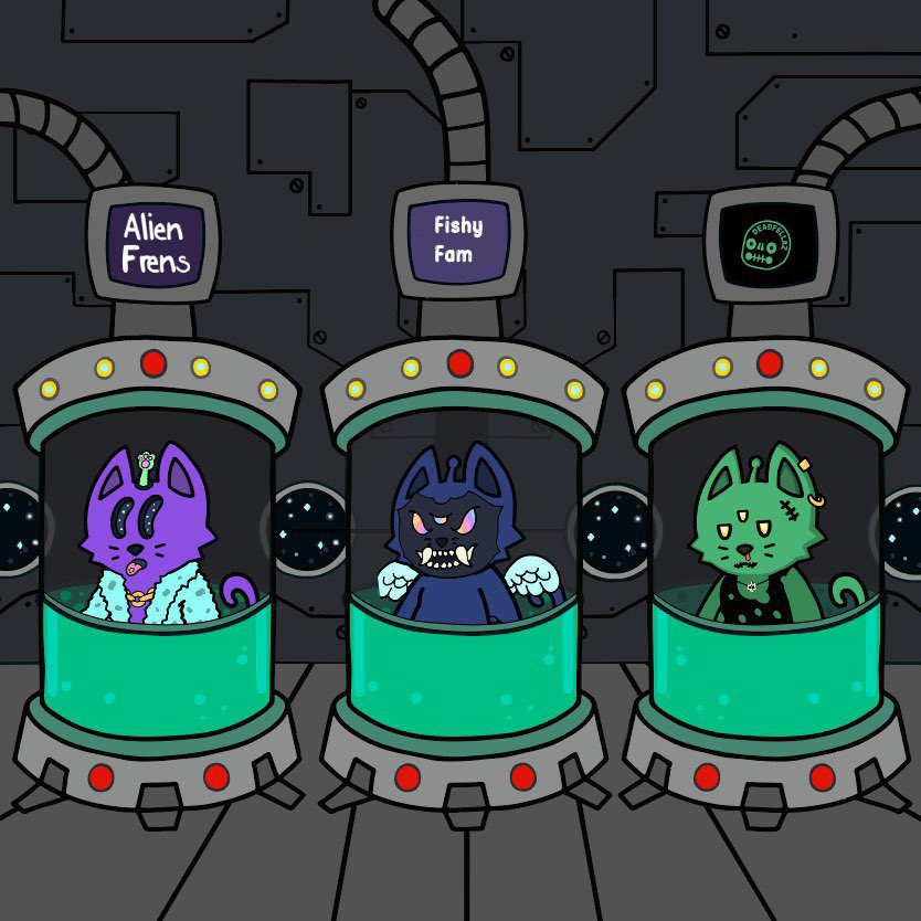 CosmicCats_'s tweet photo. ✨MEOW✨

Cosmic Cats don’t work alone this means you will need 2 Cosmic Cats to mutate! Max mutation supply is 4444

You have 4 different mutation options to choose from:
Standard mutation 
@fishyfamNFT mutation
@alienfrens mutation 
@Deadfellaz mutation 

#GETCOSMIC #NFTs https://t.co/ry3jS0zXsg