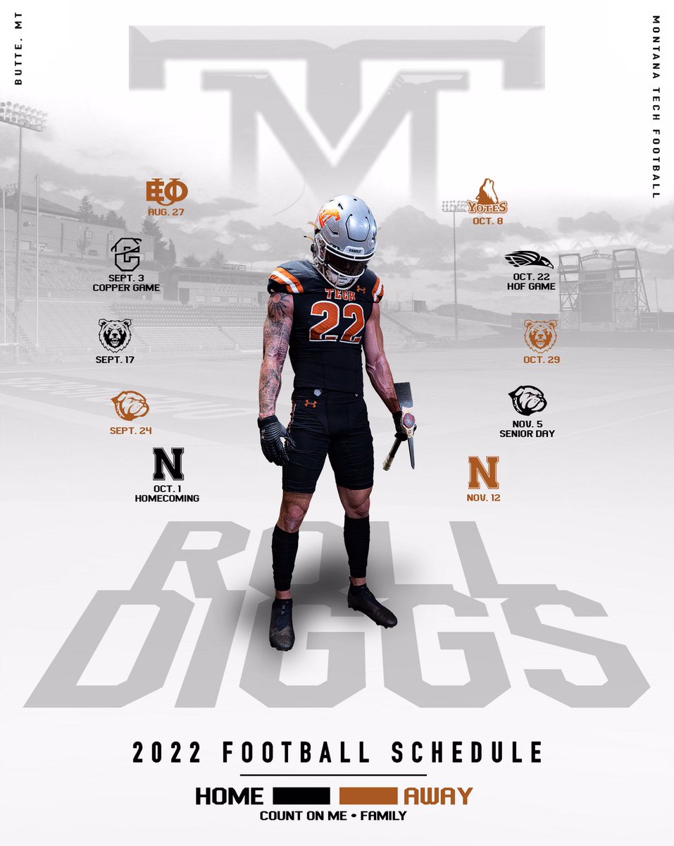 Montana Football Schedule 2022 Montana Tech Football On Twitter: "⚒2022 Schedule⚒ #Family #Countonme  Https://T.co/K8Lpn4Urtm" / Twitter