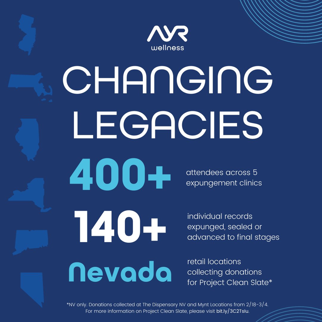 JonSandelman's tweet photo. Proud to share that @AyrWellnessIR's ‘Changing Legacies’ expungement series brought in 400+ guests across 5 states this past Sunday. These clinics helped 140+ individuals expunge or seal their records. And we are just getting started with events like these... Much more to come! https://t.co/8WS6TZLAcu