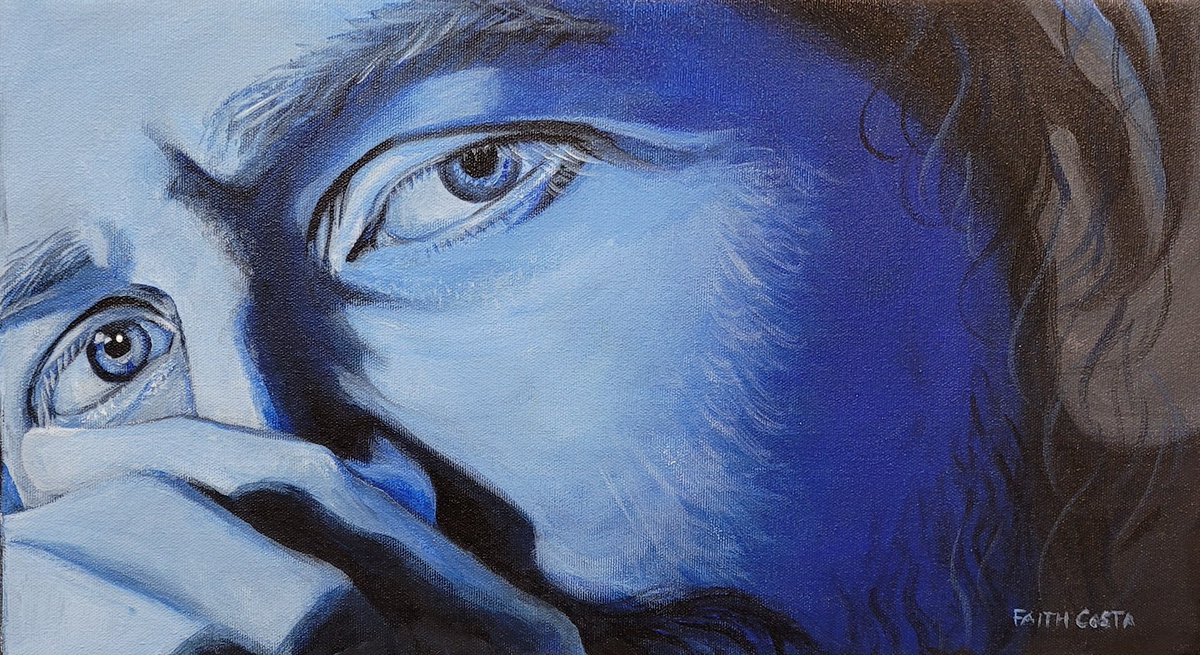 FaithCostaPlus's tweet photo. @boburnham Inside. (Acrylic on canvas) #faithcostaoriginalartwork 💙 https://t.co/zl31lKtYtz
