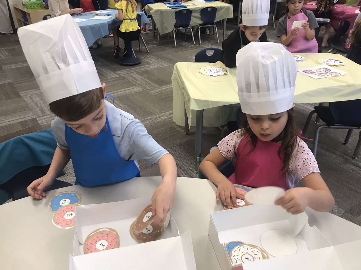 Lisa_M_Jackson's tweet photo. Donuts make everything better! Especially building our CVC fluency! 😋 🍩 https://t.co/g4wqqxhTv2