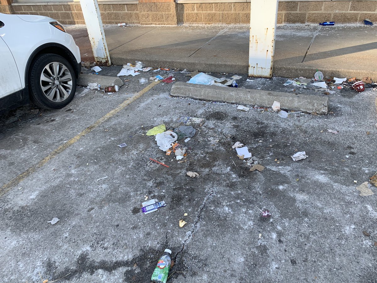 Hey @walgreens, this is what the parking lot looks like at your store at 3631 Gravois Ave, St. Louis, MO 63116. Could you please send someone out to clean it?