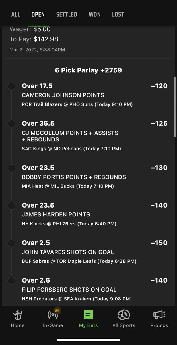 IHIHSports's tweet photo. Here’s what I got for tonight👀
Cam Johnson/bridges both Over points 

Bobby Porto’s O23.5 pts/reb

Goalscorer parlay

SGA O26.5 pts
#GamblingTwitter #NBA #NHL @DevinsBookie @Y_not_AZ @ParlayLab @GoldBoysBets @FantasyGenius4U @zachwombleMSP @HEATRsports @TheBetCrushers @ryanpropz https://t.co/fu7iMgOZ3R