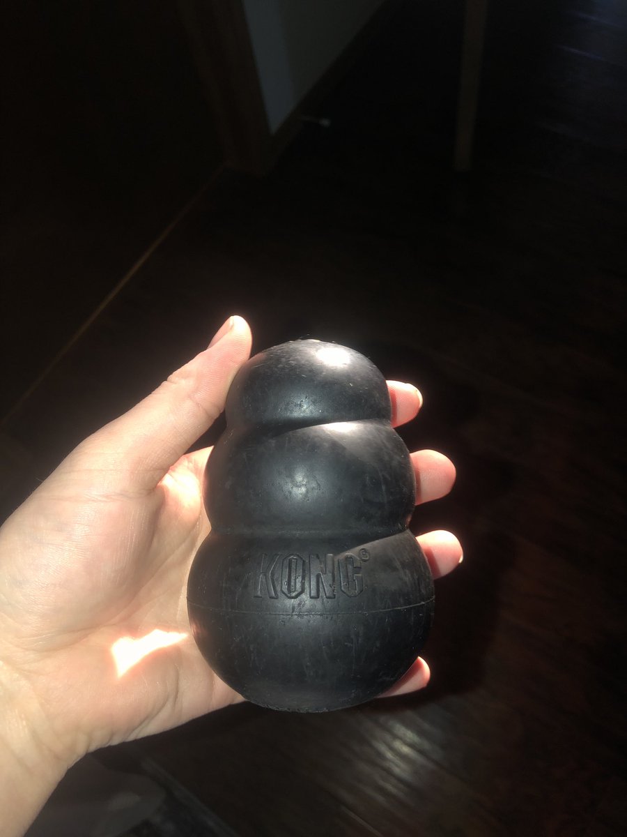 Courtneyrawls_'s tweet photo. @liljuicyjenn This is literally the only toy she owns😂 hate the shape but I swear its indestructible! https://t.co/Rqt4RNUKzE