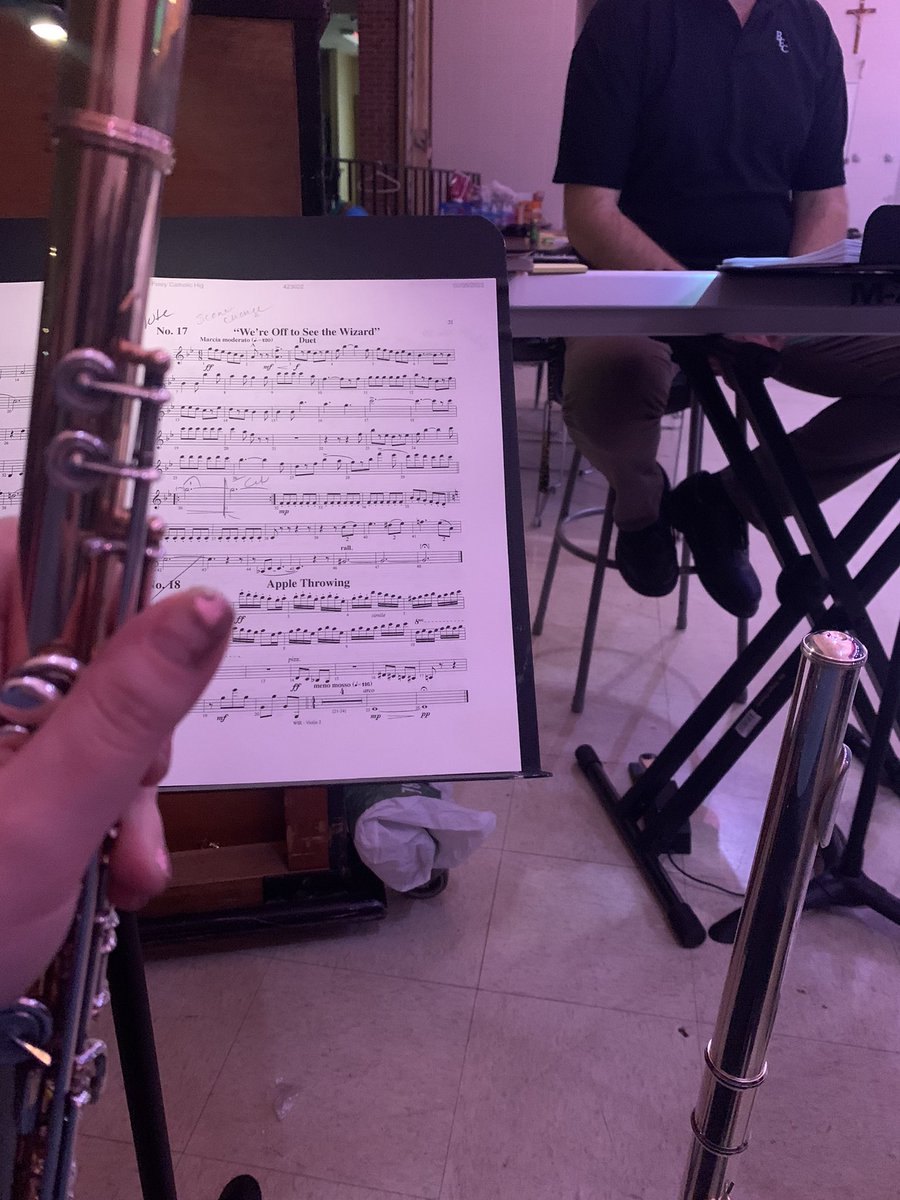 It’s Wednesday night and you know what that means.
Actually tonight means pit orchestra rehearsal for “Wizard of Oz”. Will be catching #AEWDynamite late tonight.
#PowellFlutes #JupiterAltoFlute #WorkingMusician