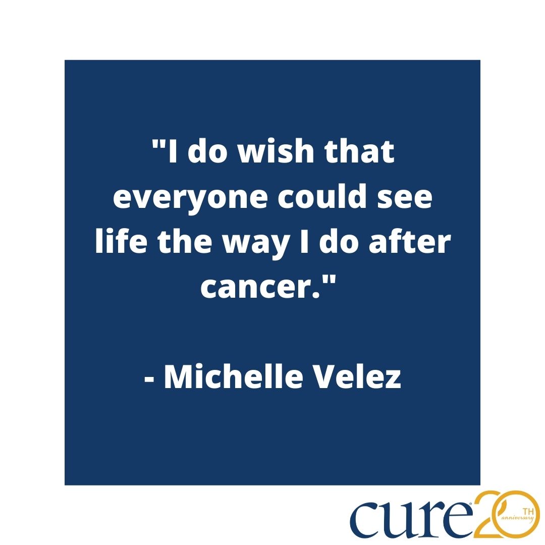 cure_today's tweet photo. Has cancer changed your outlook on life? It did for @MichelleNews3LV https://t.co/2SssGxLDAJ https://t.co/CQFcxPyhY5