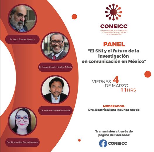 AMIC_com's tweet photo. ¡Para la agenda!
No se pierdan esta semana el conversatorio “El SNI y el futuro de la investigación en comunicación en México”.
Participan: @dorisfm, @jhidalgo, Martín Echeverría y Raúl Fuentes Navarro.
📆Viernes 04 de marzo
🕧11:00 hrs.
Vía @coneicc https://t.co/0oJuiq0cl8