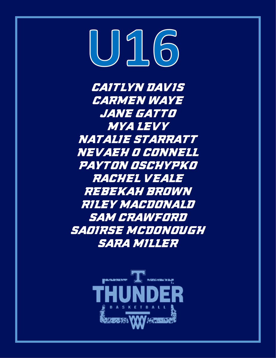 ThunderSelects's tweet photo. We would like to thank everyone who participated in our selection sessions and congratulate all of the athletes who were selected to our 2022 U16 ELITE Program. #Year24 #ThisIsThunder #InThisTogether #CultureOfGratitude #ThunderFamily #ELITEFUN #PoweredByUnderArmour 🏀 https://t.co/OzkfQNkWx7