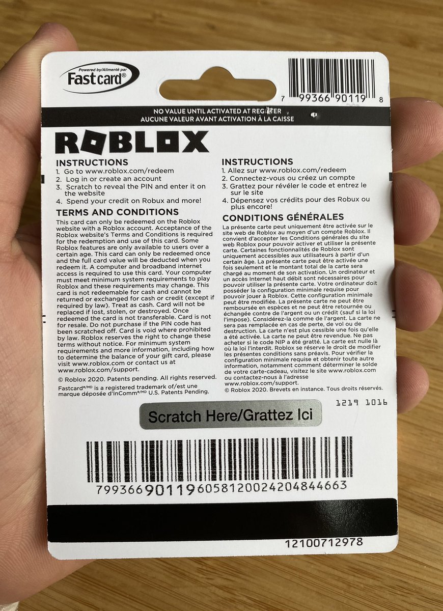 Model8197 on X: Anyone want a Robux Gift Card? I have a few left