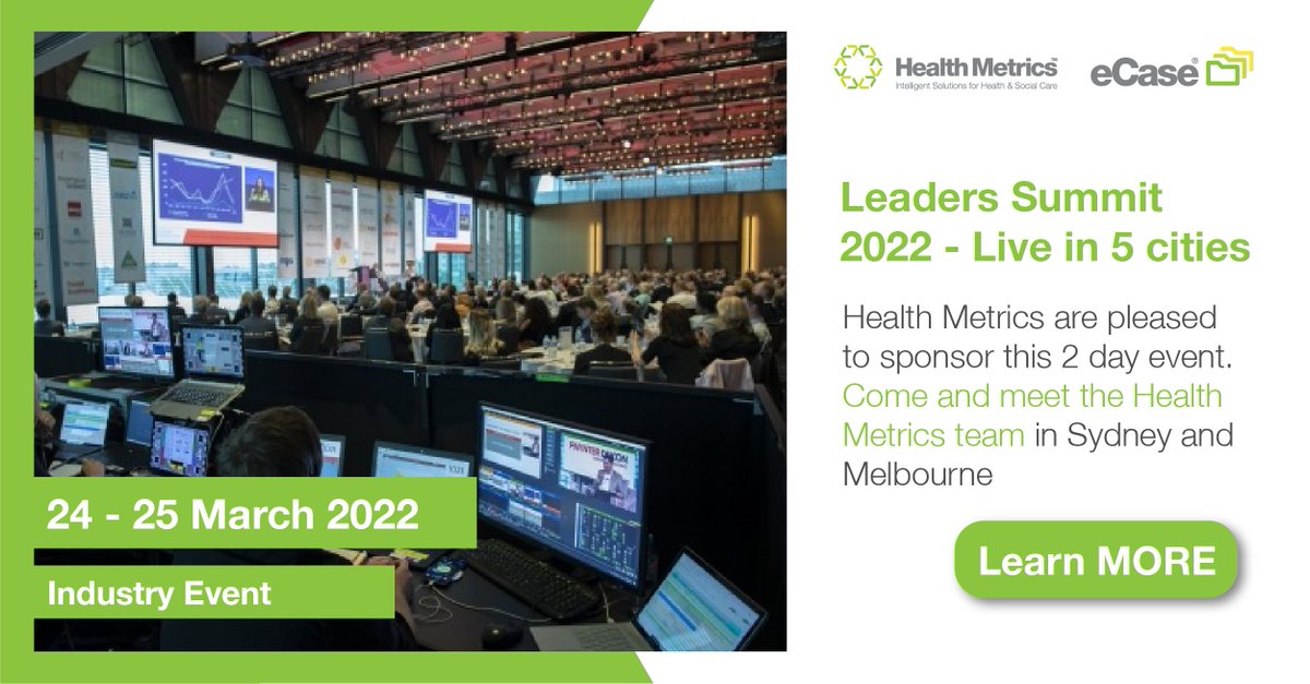 Our team are super excited for the upcoming #LEADERSSUMMIT 2022! The event will focus on #RetirementLiving #AgedCare &amp; #Homecare, featuring talks from industry experts and CEO's on the latest trends, challenges, and solutions. Learn More: hubs.li/Q0158FS_0

#eCase #Software