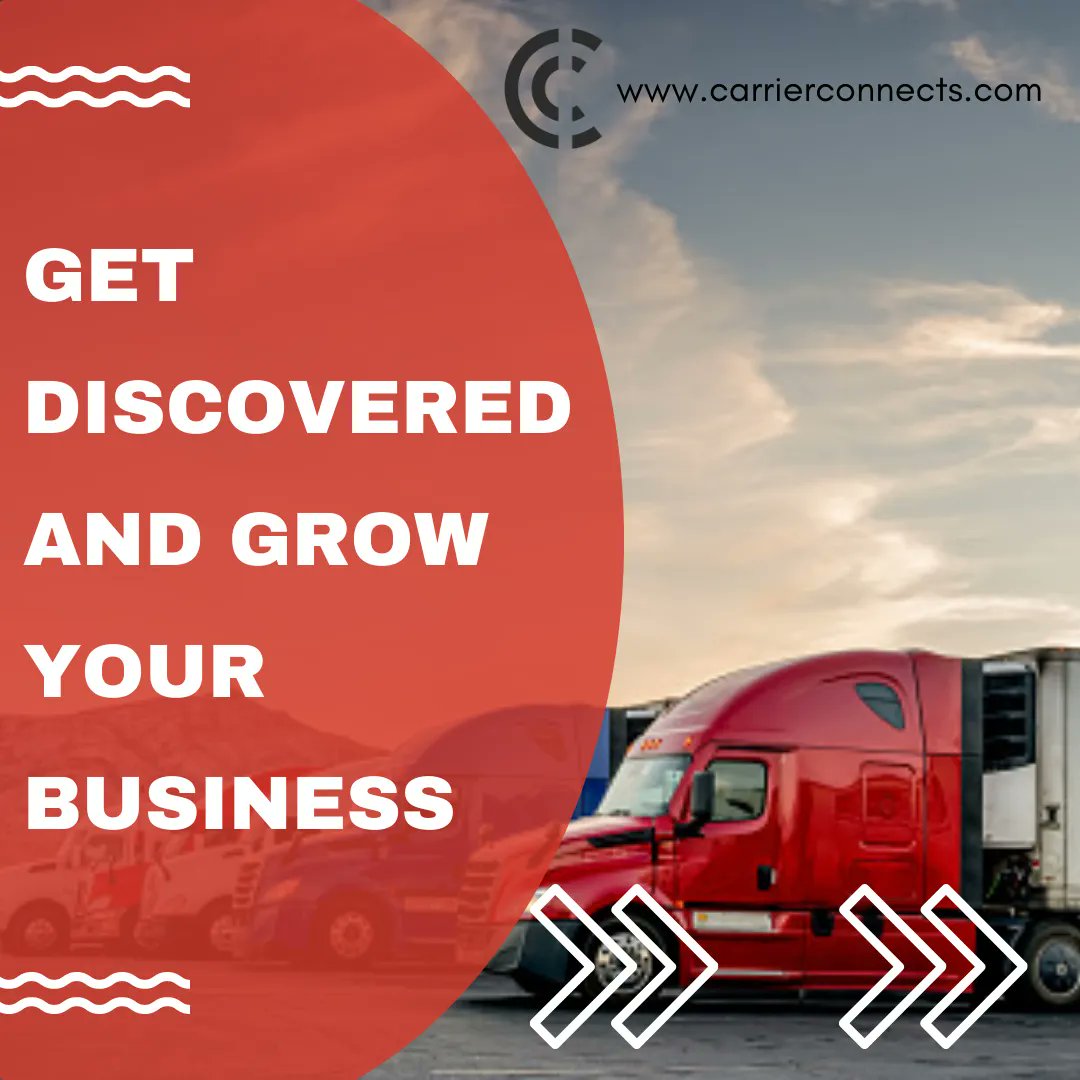 Get discovered fast and grow your business faster. Join our carrier directory today  buff.ly/35NE1rS #logistics #transportation #trucking  #freight #cargo #logisticscompany #delivery #truck #logisticsmanagement #trucks #truckdriver #freightforwarding