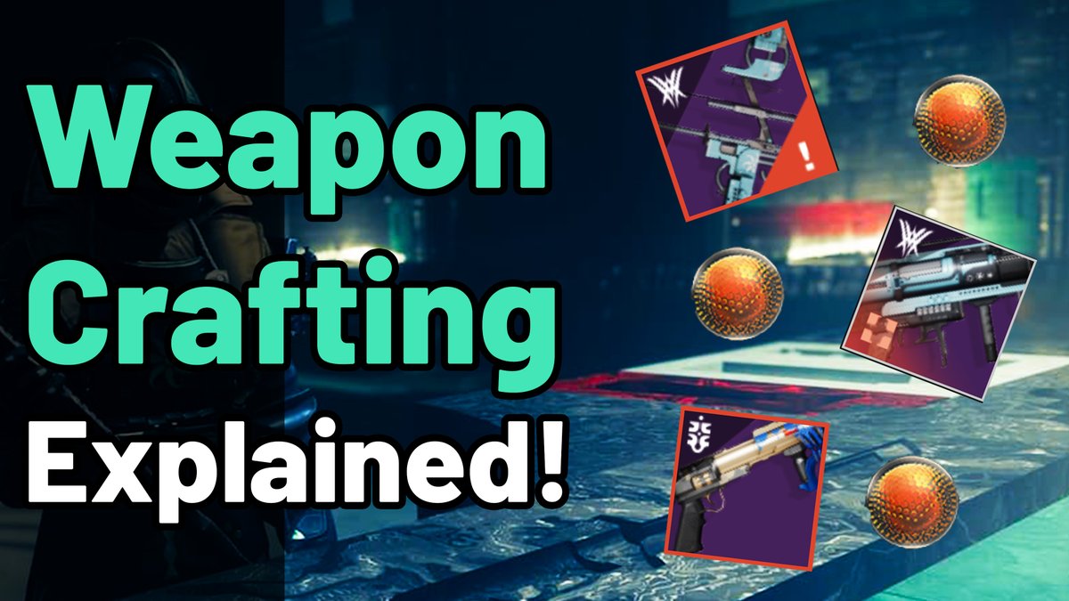 Took my time to learn the system and now here's my Guide for Weapon Crafting in Destiny 2.

Watch here: youtu.be/wFiT53s87kA

[LIKE, SHARE, SUBSCRIBE]