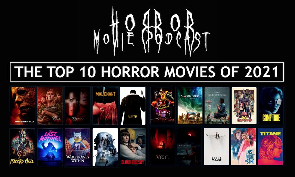 HorrorMovieCast's tweet photo. The wait is over! 📯 Our Top 10 Horror Movies of 2021! Listen here🎧 https://t.co/TcYmcNtHhz https://t.co/DyPjrAkdnL