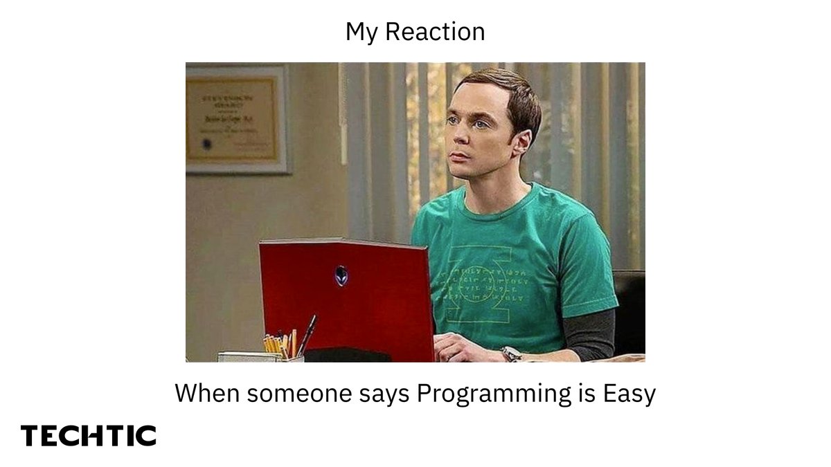 TechticSolution's tweet image. My reactions when some one says programming is easy!!

#developermems #programming #programmingmems