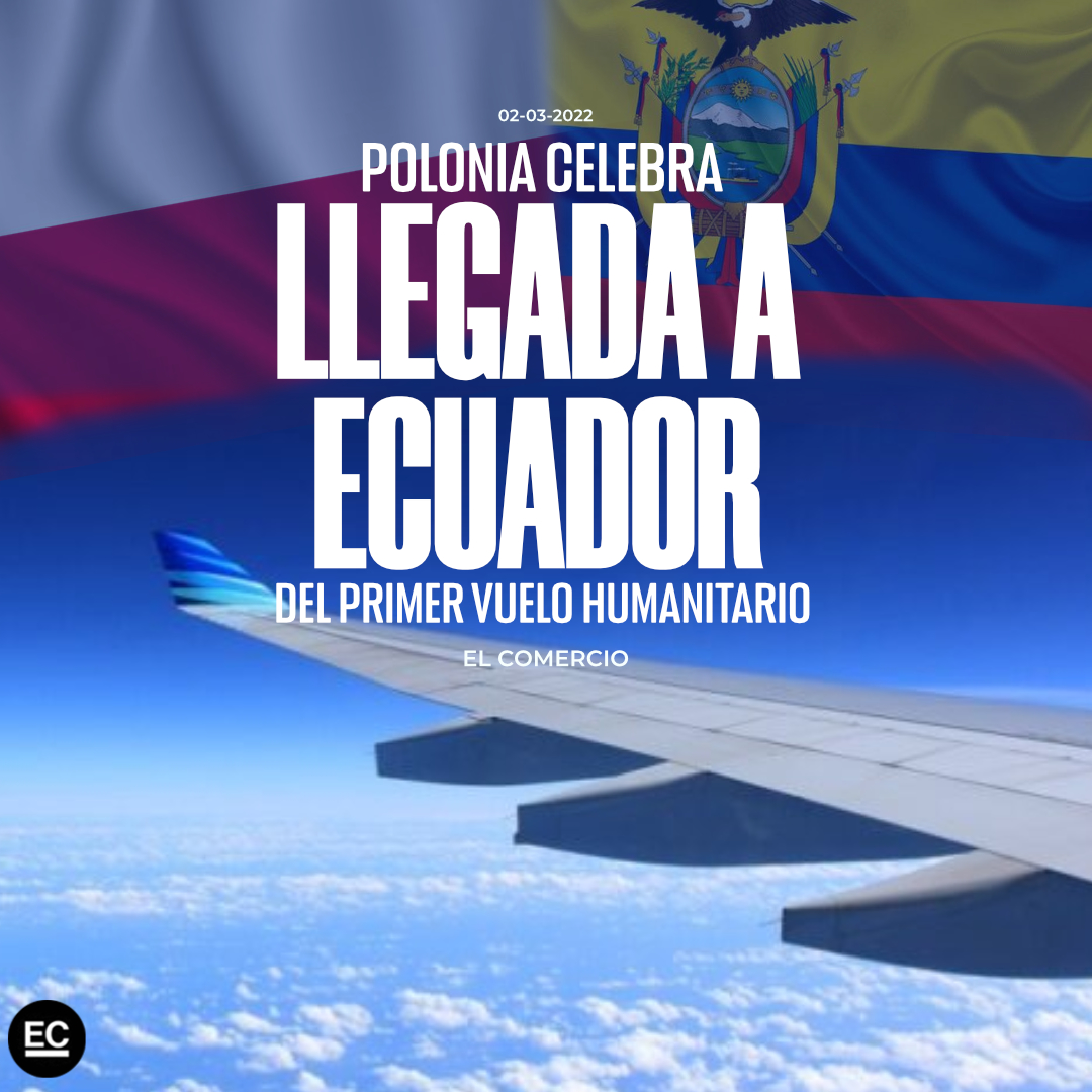 elcomerciocom's tweet photo. “Un hecho sin precedente en la historia de Europa”. El primer vuelo humanitario que llegará a #Ecuador partirá desde Varsovia, #Polonia, tras crisis en #Ucrania » https://t.co/qFGkSCyPeO https://t.co/JFQAPsFnha