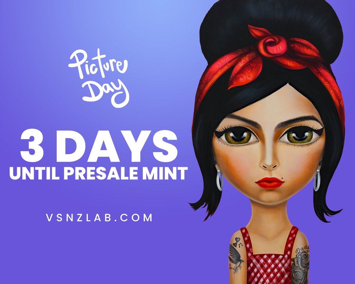 GinaPalmerinArt's tweet photo. 3 days away from presale!!! Hope you’re on the presale list!! If not, take a screen shot and jump into our Discord to get on the presale list 🎊🎉 https://t.co/aIV0ai3Pup