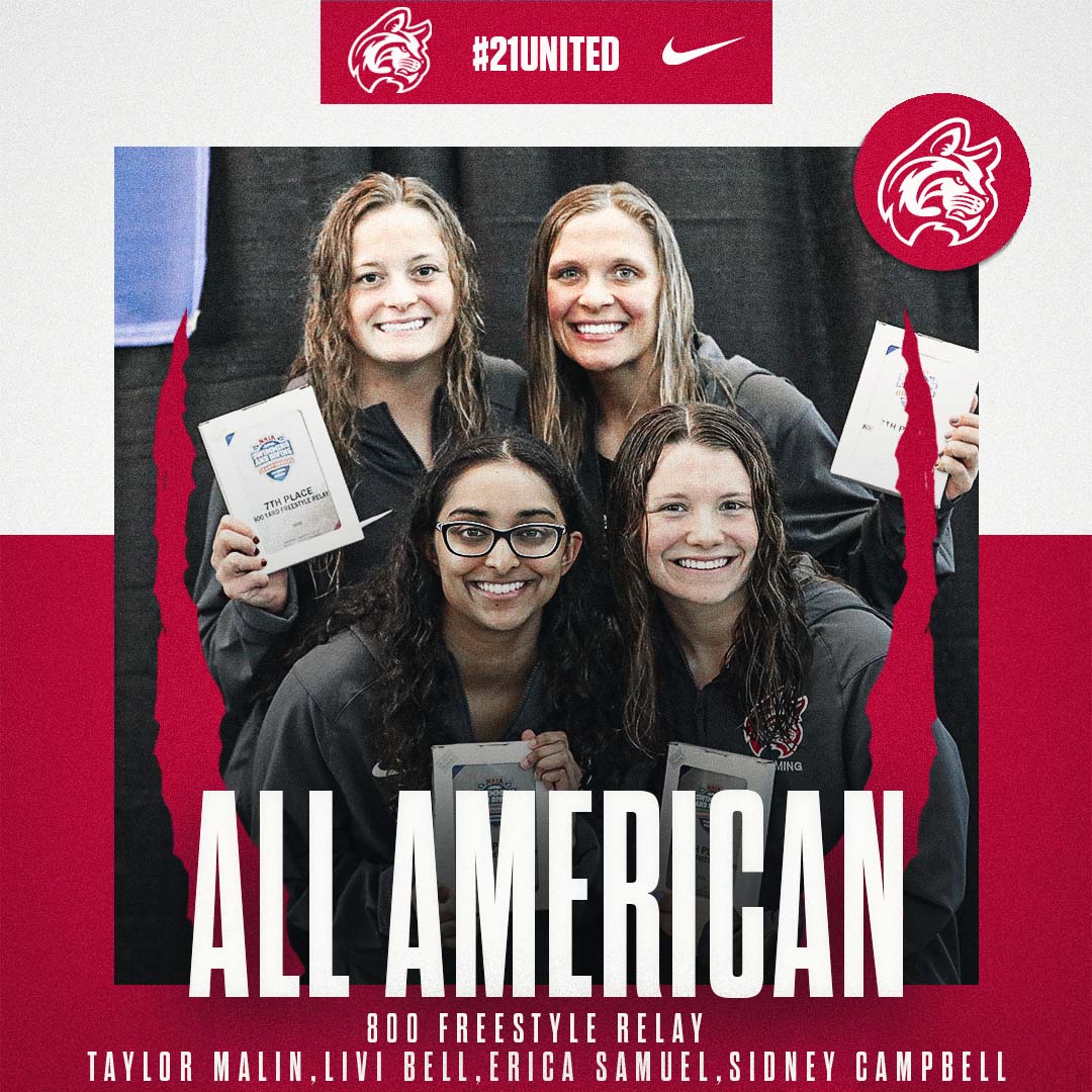 𝙉𝘼𝙄𝘼 𝘼𝙇𝙇-𝘼𝙈𝙀𝙍𝙄𝘾𝘼𝙉

Congrats to our 800 Free Relay of Taylor Malin, Livi Bell, Erica Samuel, Sidney Campbell finishing as All-Americans in Day One of Nationals!

📑bit.ly/3pwIYME