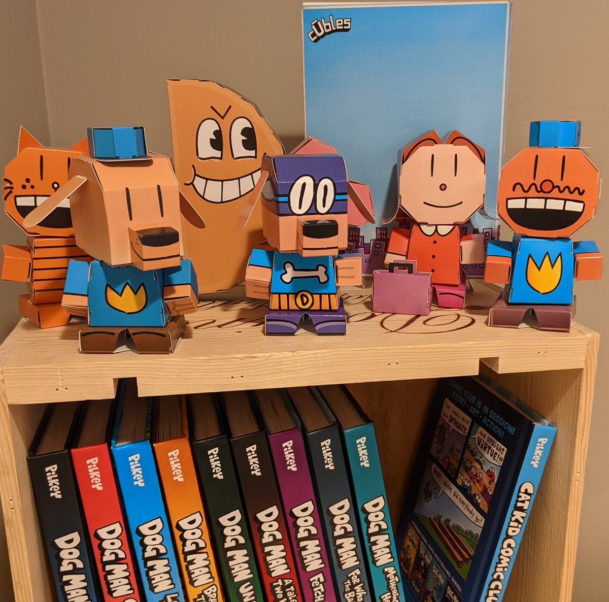 Hey Dog Man Supa Buddies, Cubles needs your help! We're going to add 3 more characters to our Dog Man line-up, but which awesome characters should we add?! Flippy? Yolay? Cat Kid? Mayor?....Leave us a note below! #cubles #davpilkey #madeinusa #STEM #dogman