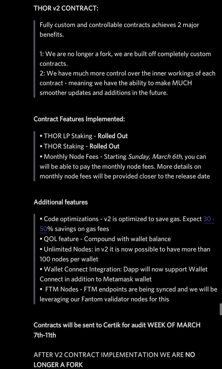 YusufDeFi's tweet image. #Asgardians, please read our Thor V2 status update! 👇🏻

As of this coming Sunday, we will no longer be a fork! 🎉

Full details below

#ThorFinancial #ThorNodes #NaaS #DaaS #DeFi #Node #Nodes #ThorArmy $Thor