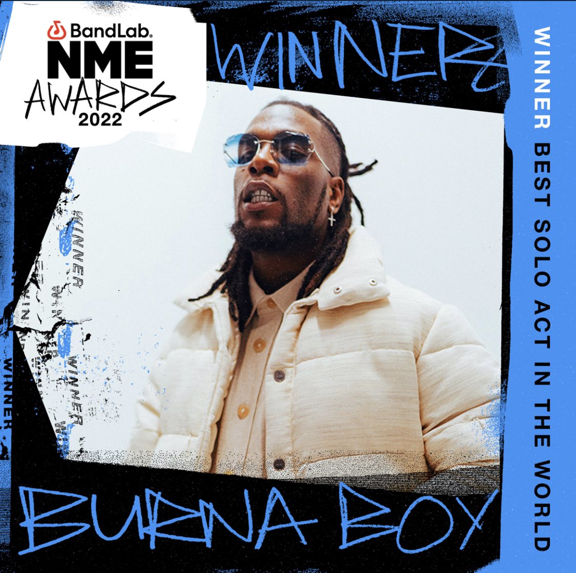 Congrats to @burnaboy for winning Best Solo Act In The World at the #BandLabNMEAwards2022! 🙌🙌🙌