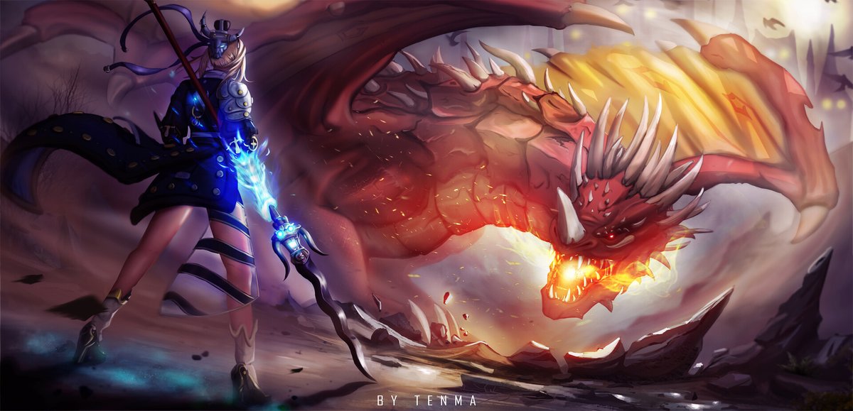 tenmadraw's tweet photo. CRIMSON DRAGON GARMOTH 紅龍
#BlackDesert 
#FANART  
#art https://t.co/RfZOvsPoYd