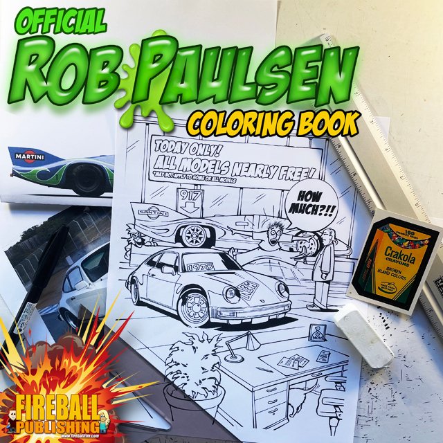 fireballtim's tweet photo. SKETCH #2 is in for the Official ROB PAULSEN @yakkopinky Coloring Book!! It takes us to 1978 when Rob had dreams of a #Porsche911... And soon those dreams would come true!
Book hits Amazon here April 1st!!
https://t.co/WFEWOYgLNE
#robpaulsen #fireballtim #fireballpublishing https://t.co/XRb5CpJJF1