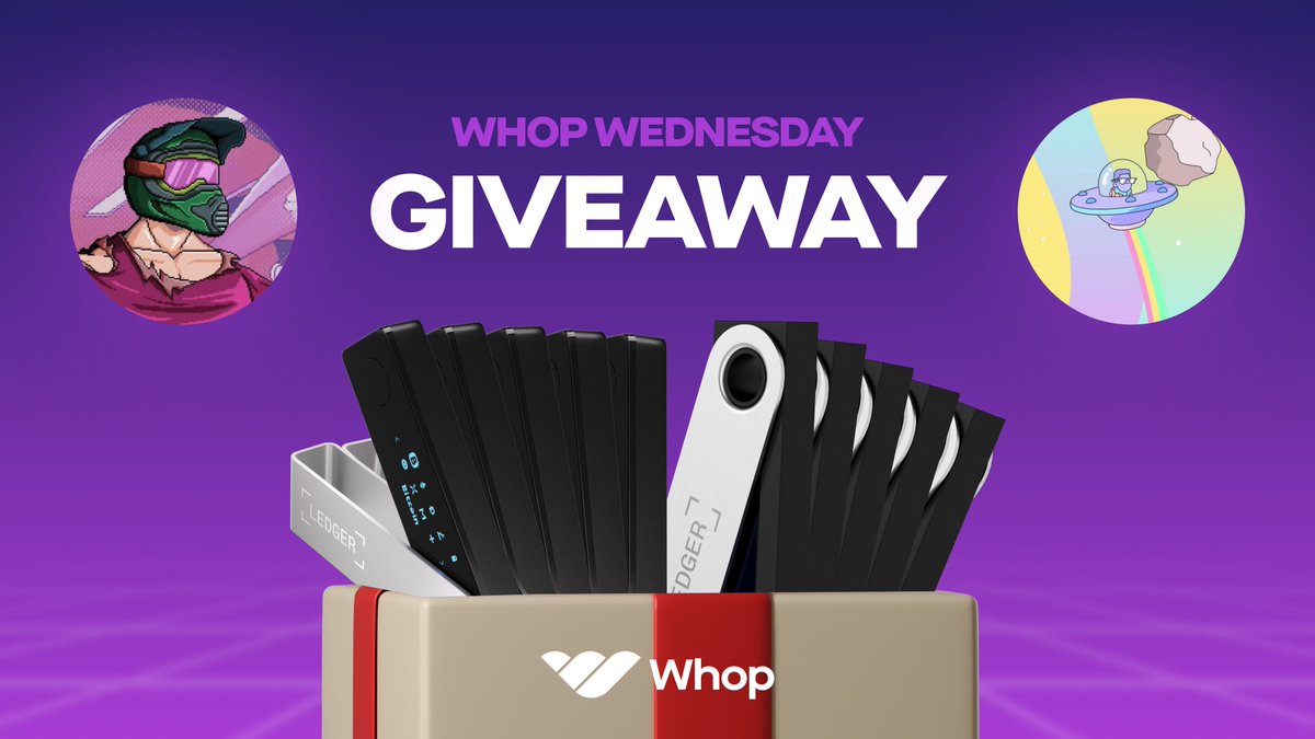 We thought we’d have a couple of our NFT friends help us with the first giveaway 🎁

10 x <a href="/Ledger/">Ledger</a> Ledger Nano S (sent in the form of a gift card)

To enter: 

- Like &amp; RT
- Follow <a href="/ryandcrypto/">ryandcrypto</a>, <a href="/PopeyesNFTs/">Popeye</a>, &amp; <a href="/WhopIO/">Whop</a> 
- Tag two friends

Giveaway ends in 24 hours 🎅