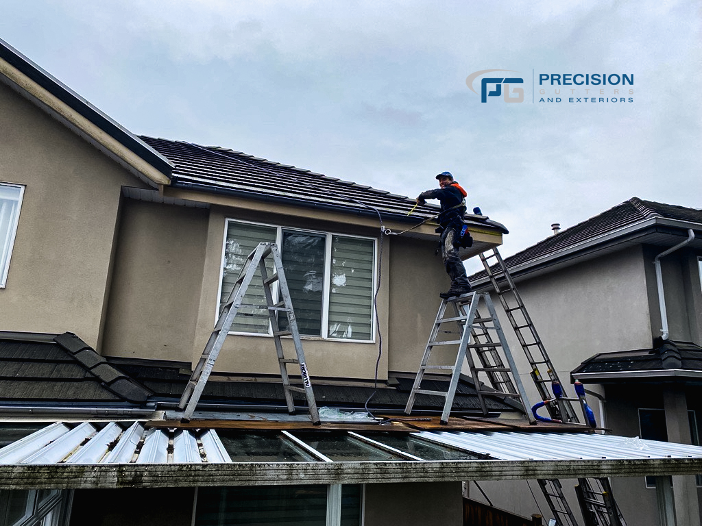 Precision Gutters Ltd on Twitter "This was a very technical gutter job