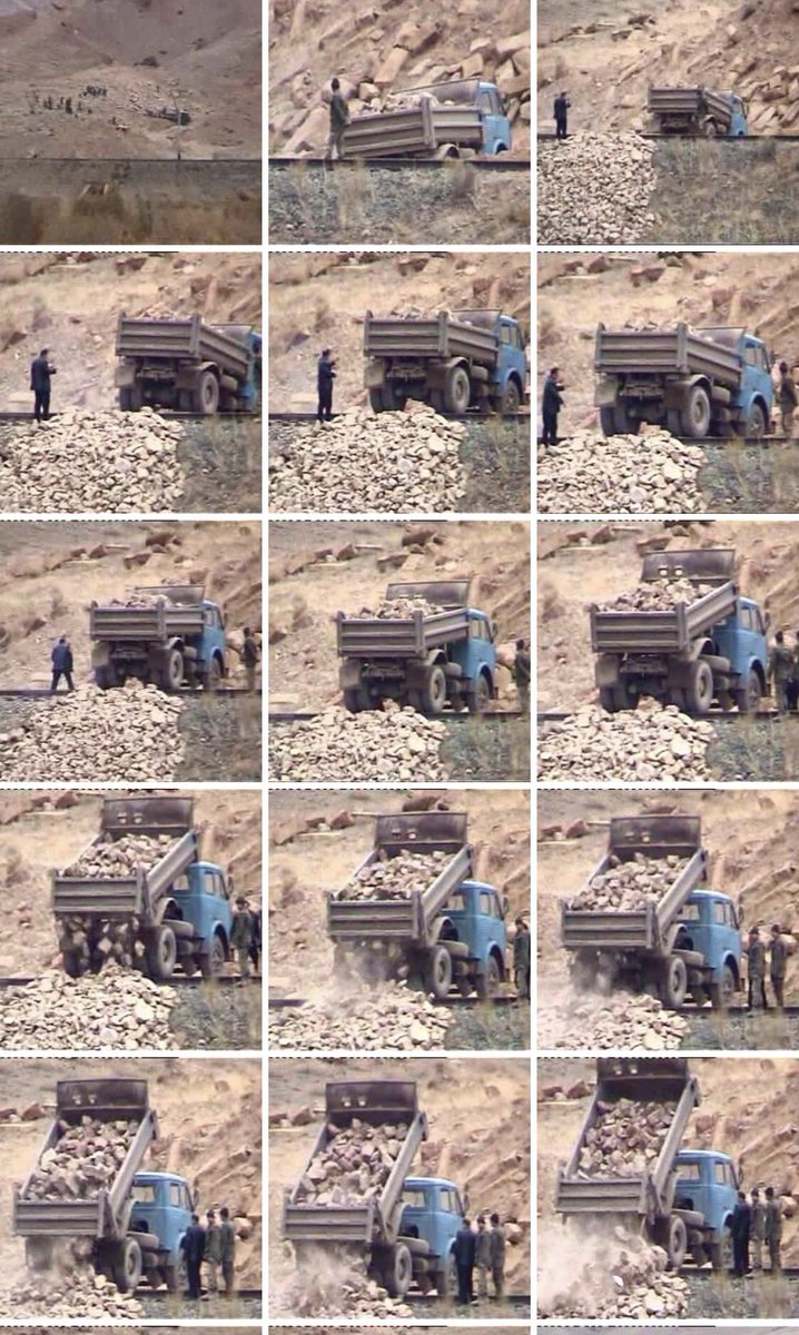 simonforco's tweet photo. Still hoping to identify the man at Djulfa [Jugha / Gulistan ] — a likely official of Naxcivan — in the dark suit in this Dec 2005 reel who traveled with a military unit to an int’l border for the purpose of assisting in the deliberate flattening of a renowned historical site https://t.co/Xy7pxkEKEy
