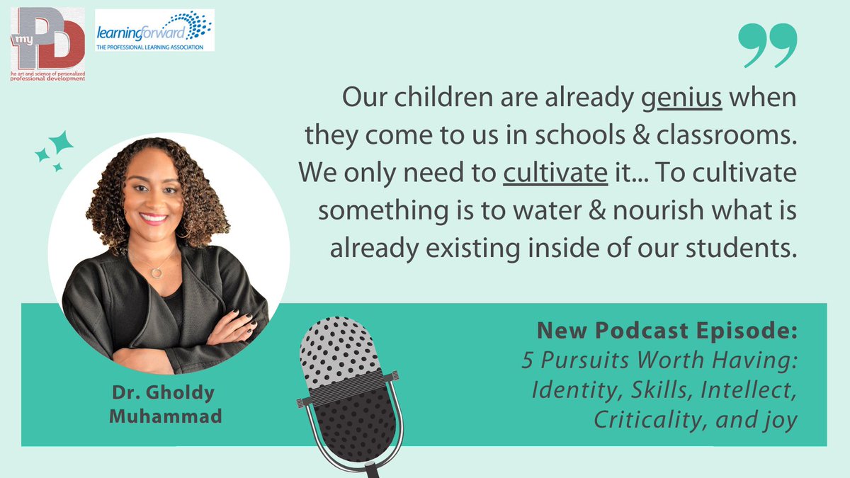 As part of our #Equity Thought Leader Podcast Series with @LBiPD. Dr.  Gholdy Muhammad (@GholdyM) explains the historical roots of our current edu  system \u0026 the reason that intentionally cultivating our students, image size:1200x675