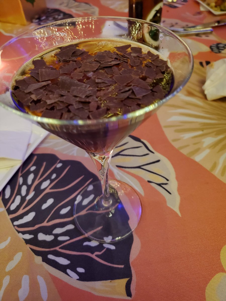 This is the Amazon Business Martini and yes those are shaved chocolate pieces on top. 4/5 stars #CUNAGAC