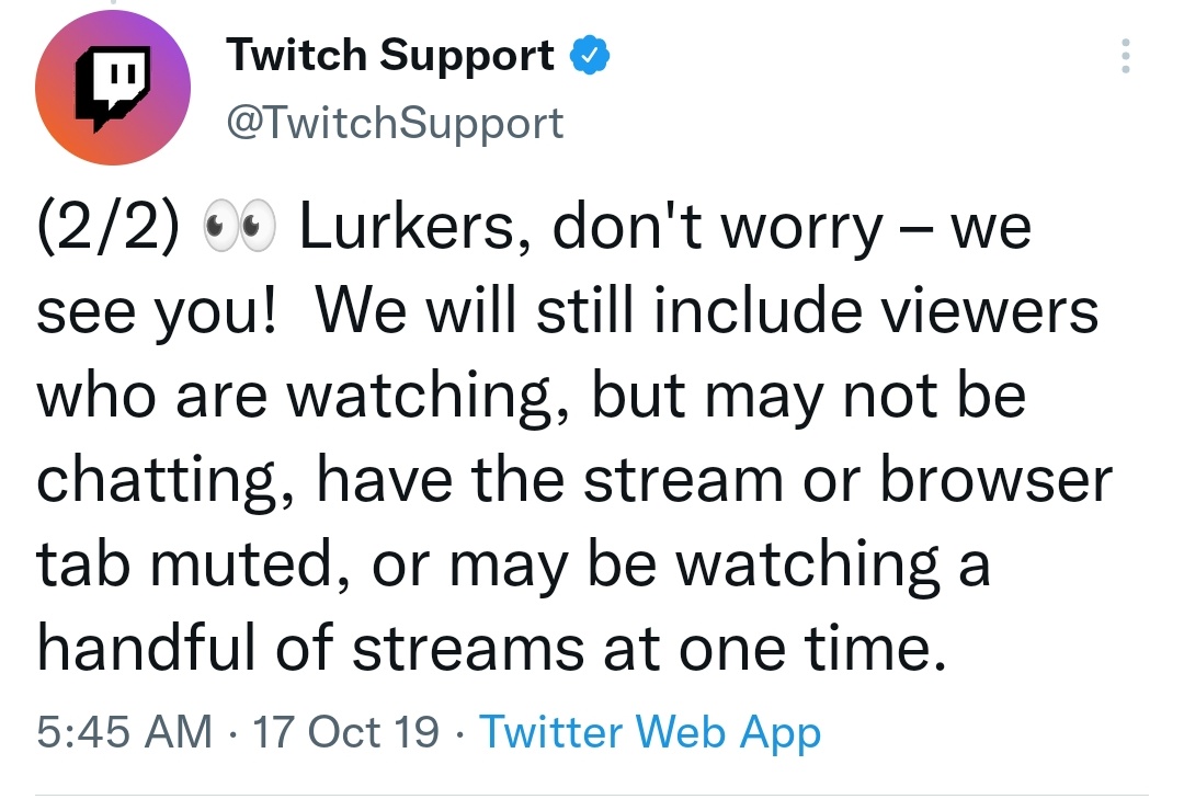 MadWebDeveloper's tweet photo. @pembro420 @WaiicatTTV @TwitchSupport "or may be watching a handful of streams at one time" https://t.co/77XJc00KLh