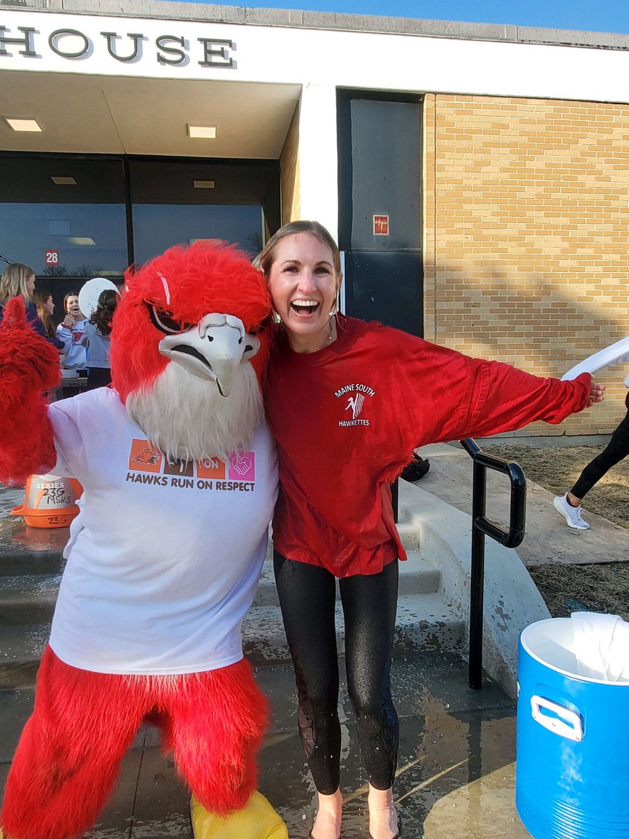 Successful Polar Plunge! Thank you, Maine South Hawk Pals for organizing #respectweek #ichoosetoinclude #SpecialOlympics
