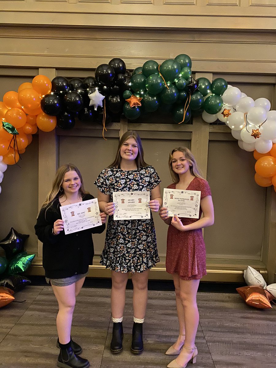 opcgirlshockey's tweet photo. The votes are in! Ms OPC - Chloe Lewis. The Heart Award - Emily Achenbach . Most improved player - Lauren Snustad https://t.co/ajZkQ5a95h
