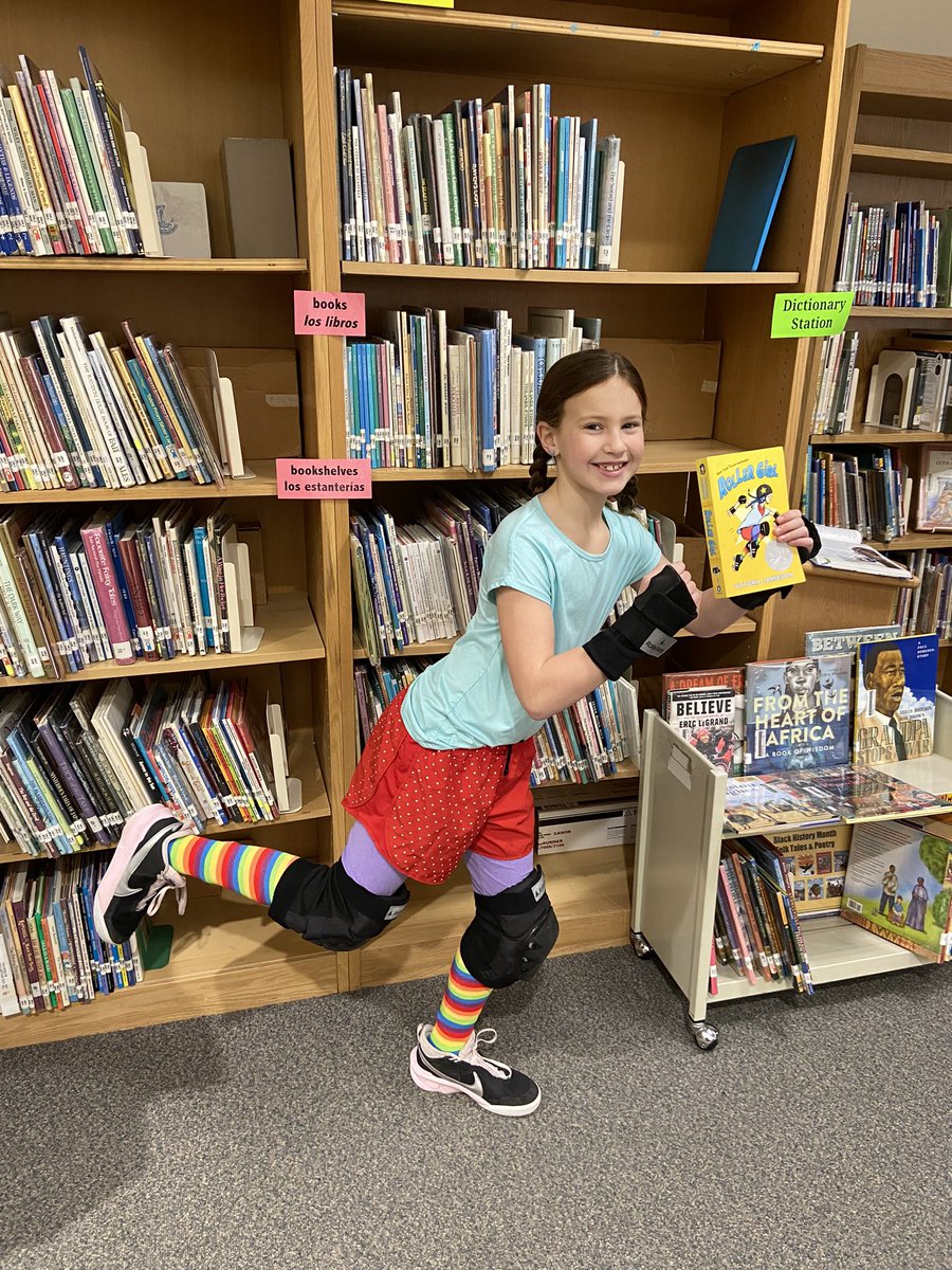 Dress like your fav book character day…My own Rollergirl! <a href="/JamiesonV/">Victoria Jamieson</a>