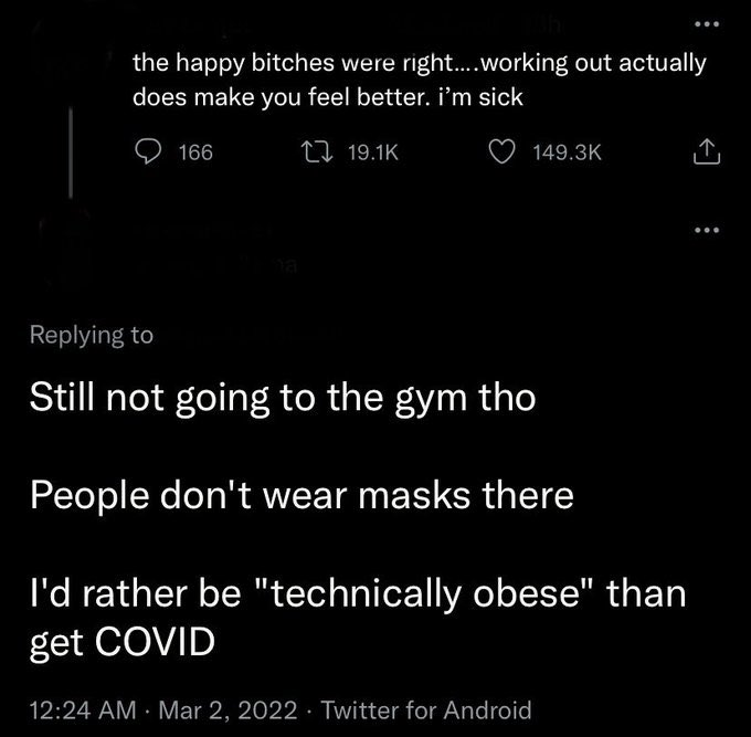 Fats posting Ls on Twitter