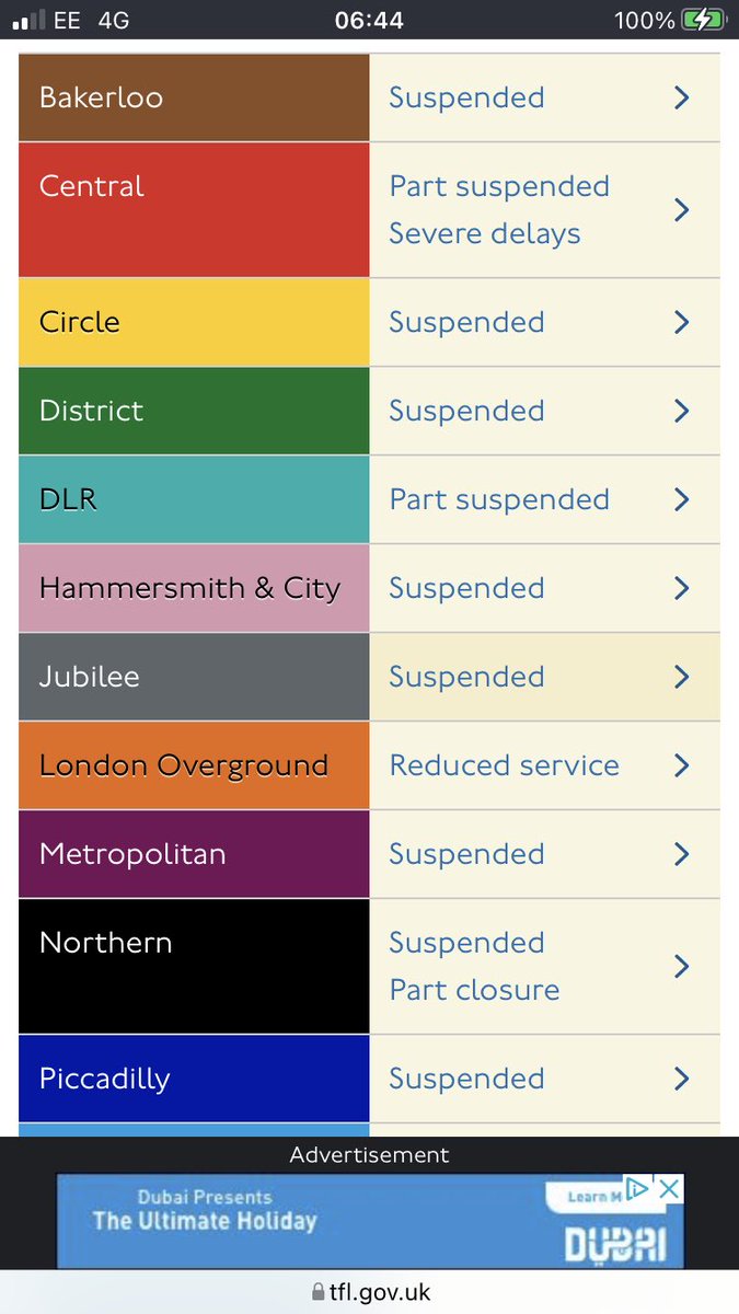 #tubestrike Groundhog Day - no tube. Tfl advises to work from home if you can or allow more time. Buses very crowded during last strike &amp; roads very congested. Updates : bbc.co.uk/news/live/uk-e…
