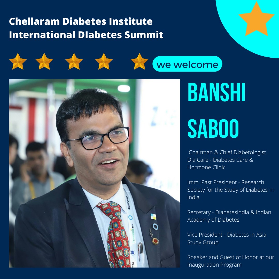SummitCdi's tweet photo. welcome @banshisaboo
The 6th International Diabetes Summit (Virtual) 2022 aims to help bring the latest and the best practices in Diabetes care to Clinicians treating people with Diabetes. 4th to 6th March 2022. For updates: https://t.co/l7FvSUppId #cdiids #CDIIDS2022 https://t.co/EoCfmqIDQI