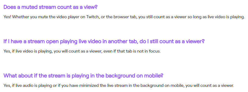 HellsJanitorTV's tweet photo. The last 3 in this article has debunked a few myths for me. I always thought you had to mute the tab, not the stream to count as a viewer.

Lurk away friends!!!

https://t.co/QyRXHmdSY8 https://t.co/uf8kbhLOg5