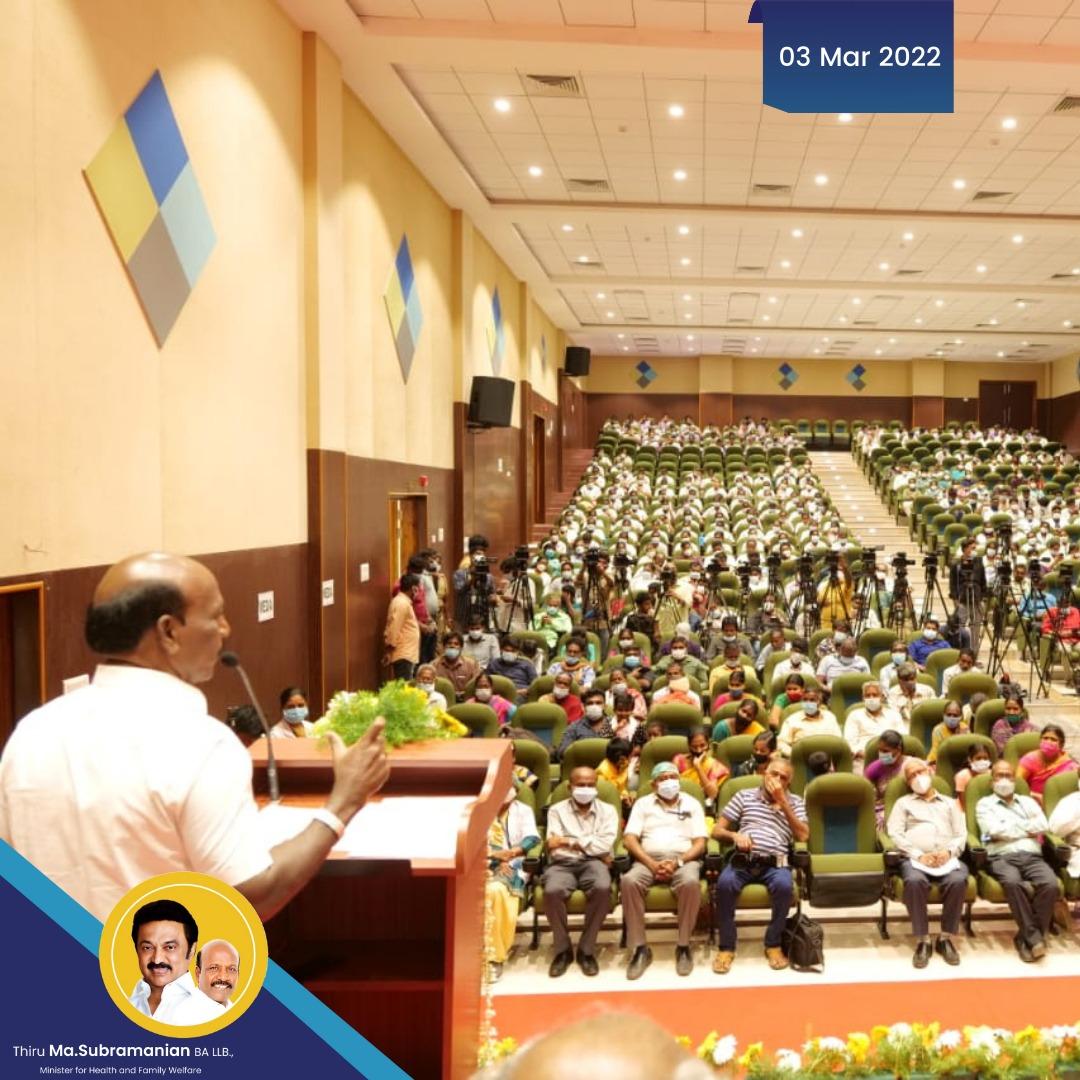 Subramanian_ma's tweet photo. அரசு ராஜீவ்காந்தி பொது மருத்துவமனையில் உலக காது கேட்கும் நாள் விழிப்புணர்வு நிகழ்ச்சியில் 20க்கும் மேற்பட்ட நபர்களுக்கு காது கேட்கும் உபகரணங்கள் வழங்கப்பட்டது. #masubramanian #TNHealthminister #worldhearingday2022 #Hearingmachine https://t.co/sAxynxtHrG
