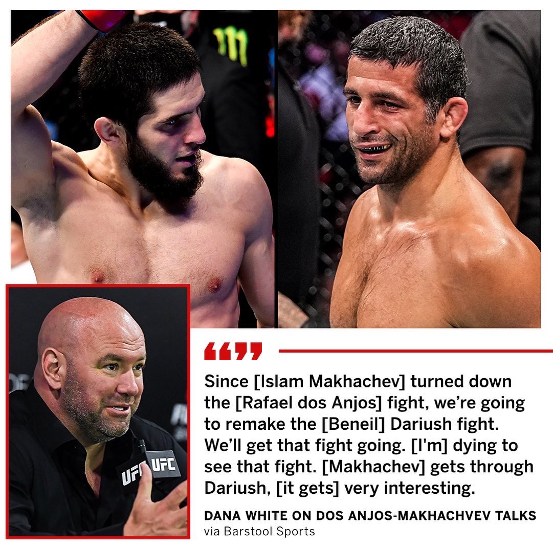 espnmma's tweet photo. Dana says RDA-Makhachev almost came together for #UFC272 😲 https://t.co/pmHAXxg7Ho