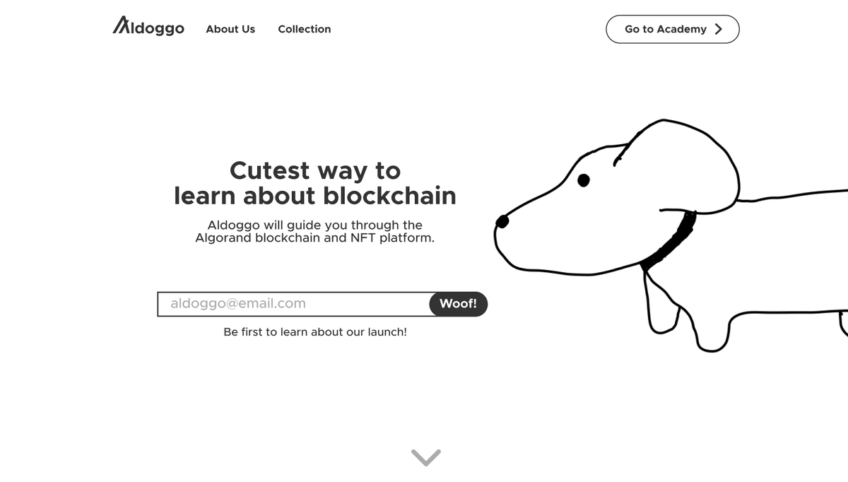 Aldoggo_Studio's tweet photo. Sneak peek at our website 👀! follow us for future updates 🐶🐶🐶
#algofam #algoNFT #Algorand #Aldoggo
check out aldoggos at: https://t.co/1vdP4ZZJeL ! https://t.co/Yqs38SGMfx