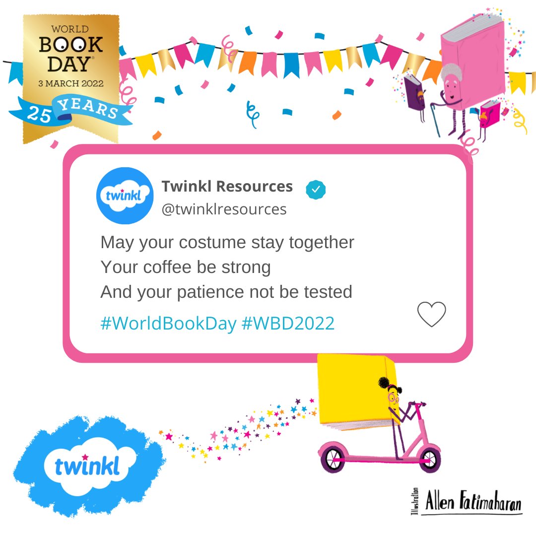 TwinklKS1's tweet photo. It's #WorldBookDay! 📚

Who else needs this motto?😂

Don't panic it's not too late to get involved, we've got you covered with these #FREE resources!
👇 
https://t.co/Xq6rXFBRQI

#edutwitter #WorldBookDay2022 #WBD22 #IAmReader https://t.co/HiX72JeUaF
