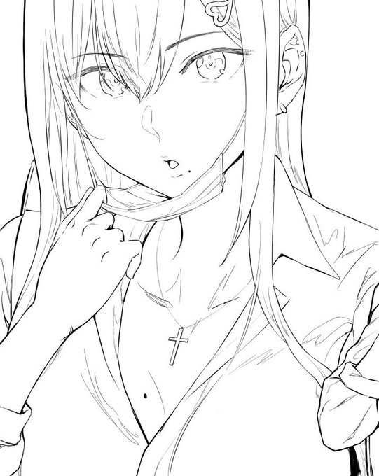 ギャル本制作中。お胸にも"エロぼくろ"