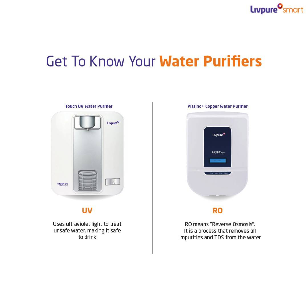 Livpure_India's tweet photo. Ever wondered what the difference between an RO and UV water purifier? Get to know them here!
#livpure #ROvsUV #waterpurifier #purifierdifference #RO #UV https://t.co/RMrQmgmzDs