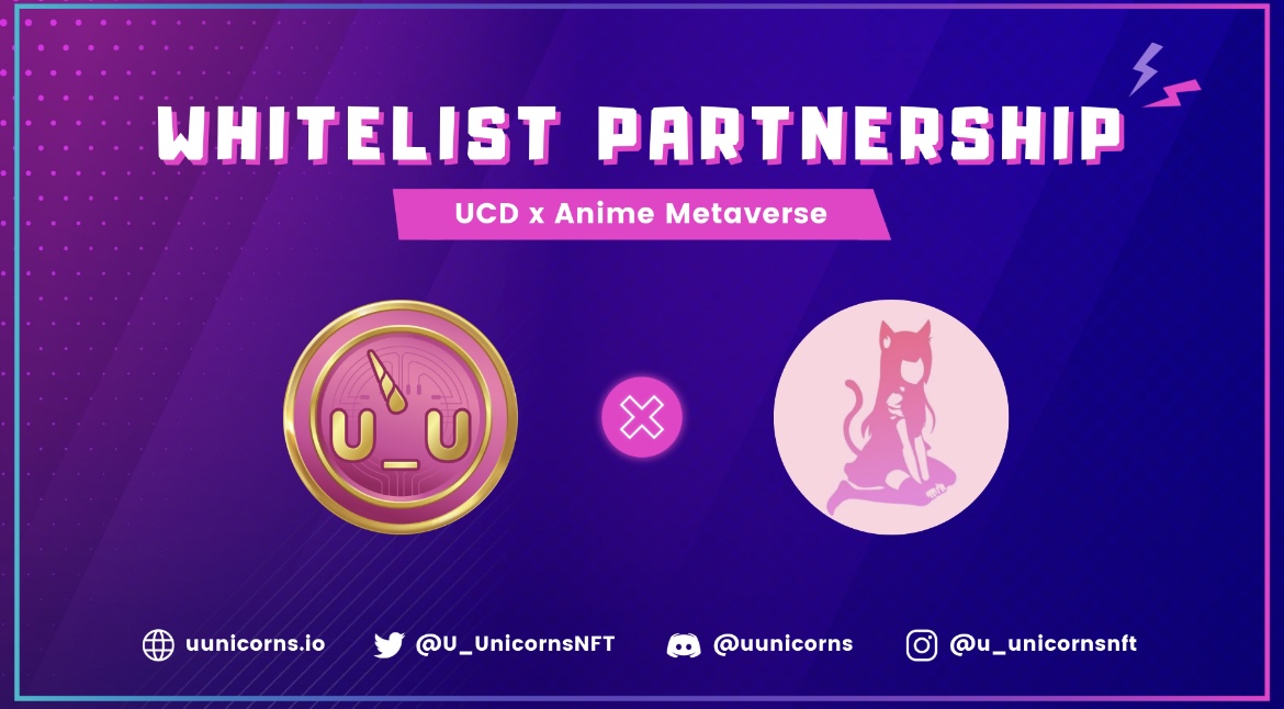 U_UnicornsNFT's tweet photo. Hey Unifam @AnimeMetaverse_ has teamed up with us and they've given us 2 WL spots for our community! 🎉

Heres how to enter:
1️⃣ Follow @U_UnicornsNFT &amp; @AnimeMetaverse_
2️⃣ Like &amp; Retweet 
3️⃣ Tag 3 friends

Winners will be chosen in 69 hours 🦄

#UGMI #NFT https://t.co/5IBEG9ed3U