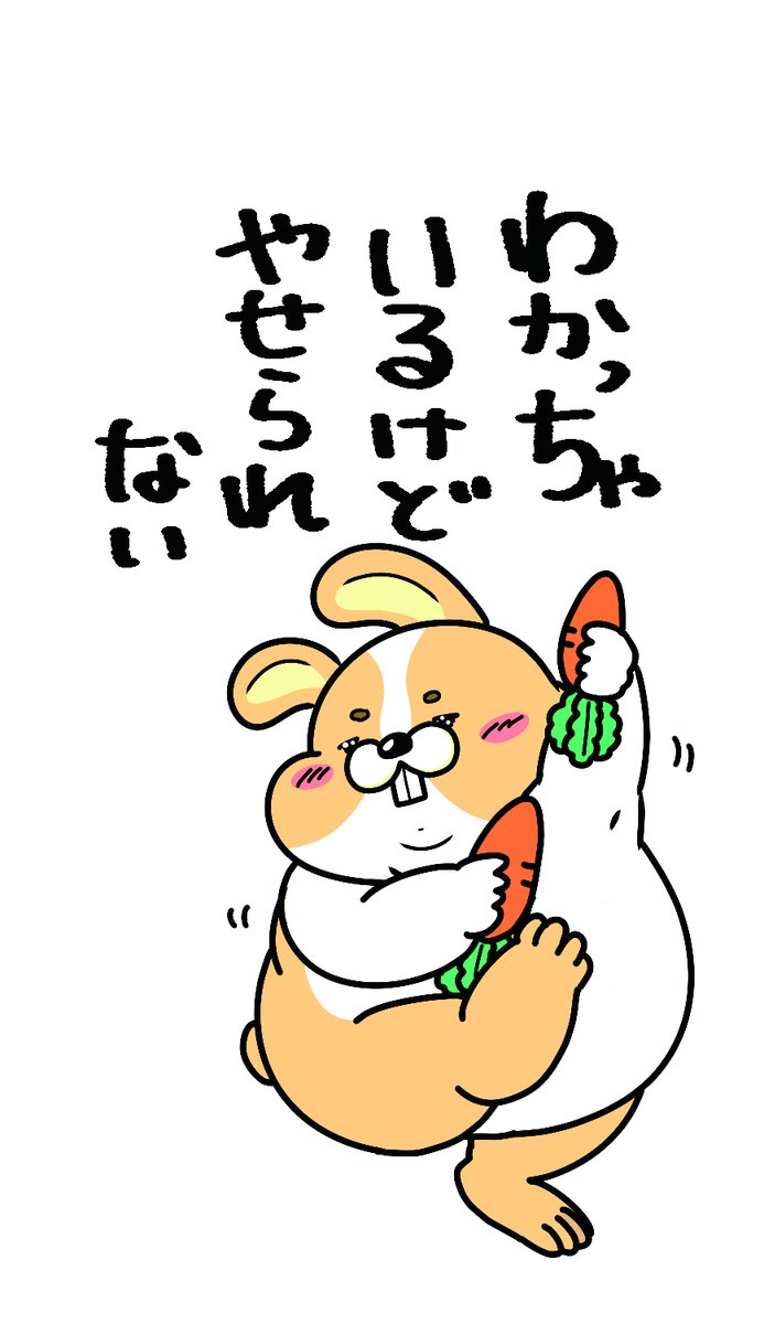 メタボニマルズのうさぎ。
うさぎって基本的に肉球がないってのはイラストレーターになってから知った。 #うさぎの日 