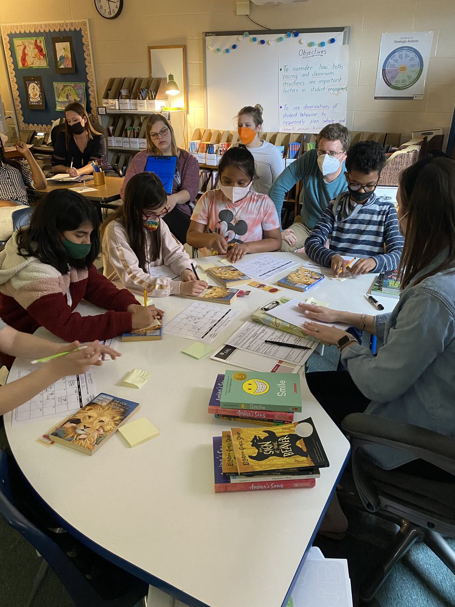 Our 5th and 6th grade lab site kicked off today with a focus on increasing student choice, and my rockstar teammate <a href="/Kristin_Norman4/">Kristin Norman</a> helped our students advocate for and own their book club identity! Can’t wait to continue the learning! <a href="/TimberLaneES/">Timber Lane ES</a>
