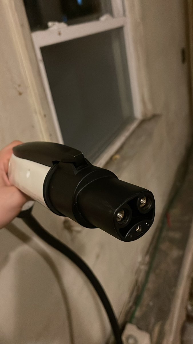 DrAlexTi's tweet photo. @elonmusk any way to make a Tesla charging adapter with the button to unlock the port of the Tesla like the Tesla wall charger or the mobile charger? https://t.co/4JeT3tRTTT
