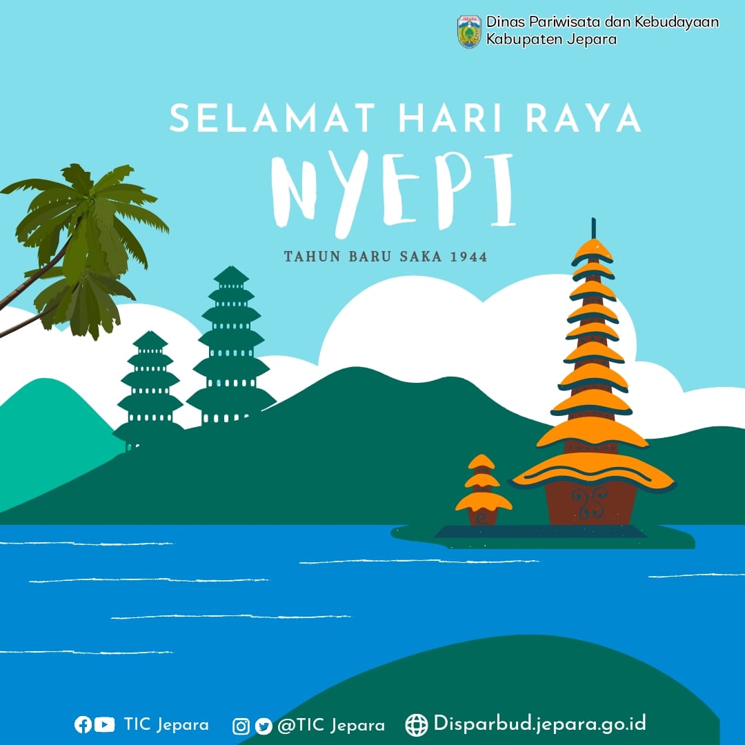 TICJepara's tweet photo. Selamat Hari Raya Nyepi 2022 tahun baru saka 1944 bagi seluruh umat hindu

#disparbudjepara #ticjepara https://t.co/cwvXugeOkc